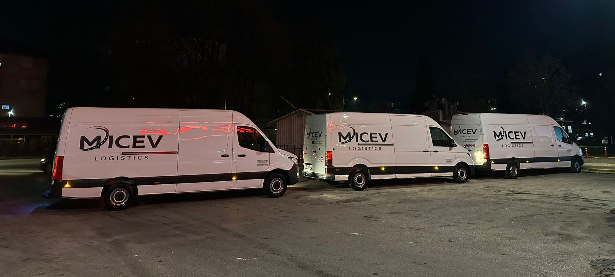 Micev Logistics van at loading bay